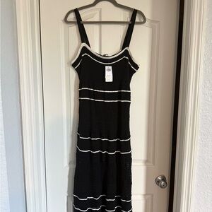 Abercrombie & Fitch Black and White Maxi Dress